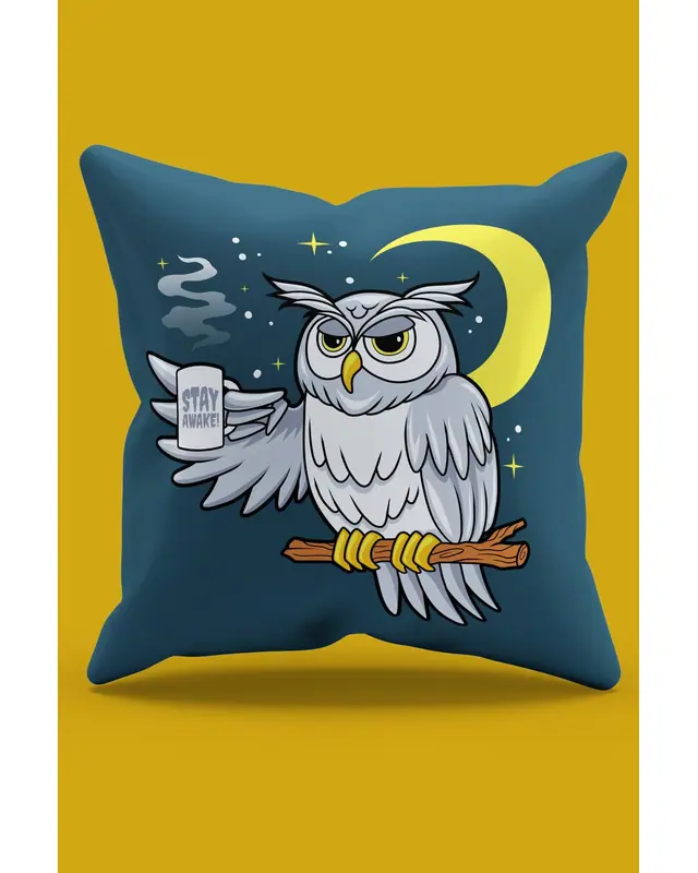 Double-Sided Printed Marjinal Hayvanlar Pattern Set of 4 Coordinated Suede Cushion Cover - PLG147 - 6