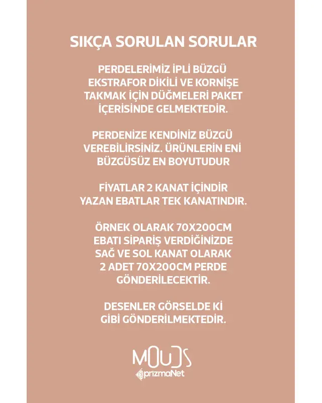 Xero Floral 1 Desenli Süet Oturma Odası Salon Fon Perde Baskılı Ekstrafor Büzgü 2 Kanat PRD-1081 - 4