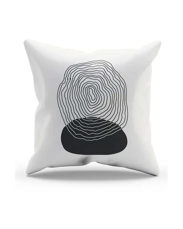 Real Art - 1 Pattern Double-Sided Printed Suede Cushion Cover