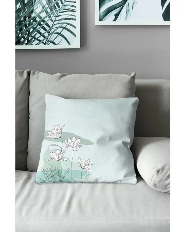 Poppy Soft-1 Pattern Double-Sided Printed Suede Cushion Cover - 3