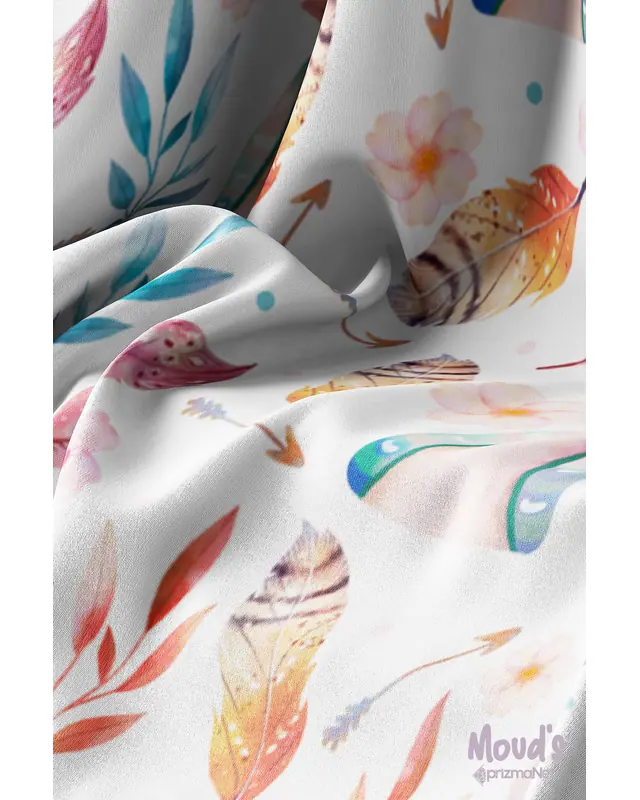 Colourful Bohemian Pattern Printed Suede Table Runner - 3