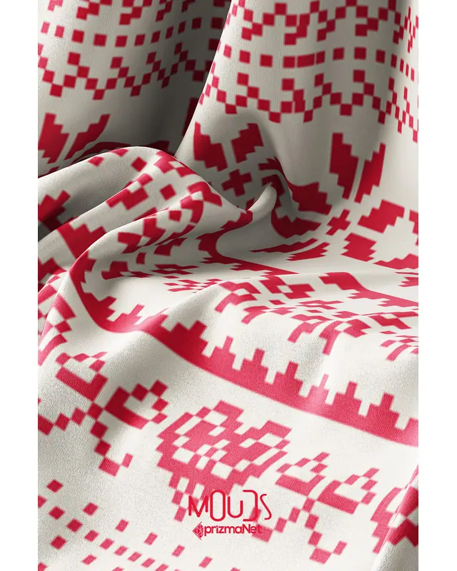 Christmas Kazağı Pattern Double-Sided Printed Suede Cushion Cover PL1126-4LÜ - 5
