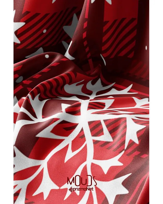 Pötikare Snowflakes Pattern Suede Table Runner - 3