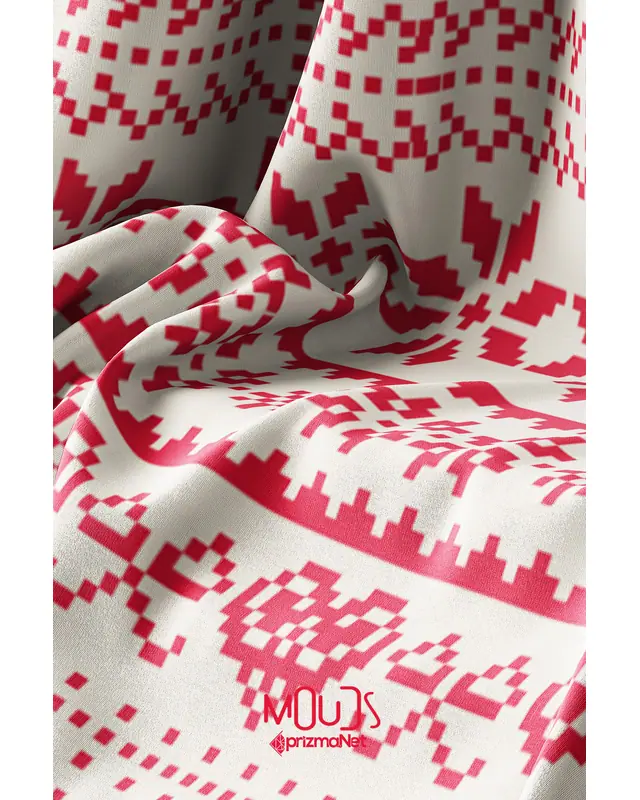 Christmas Kazağı Pattern Suede Table Runner - 3