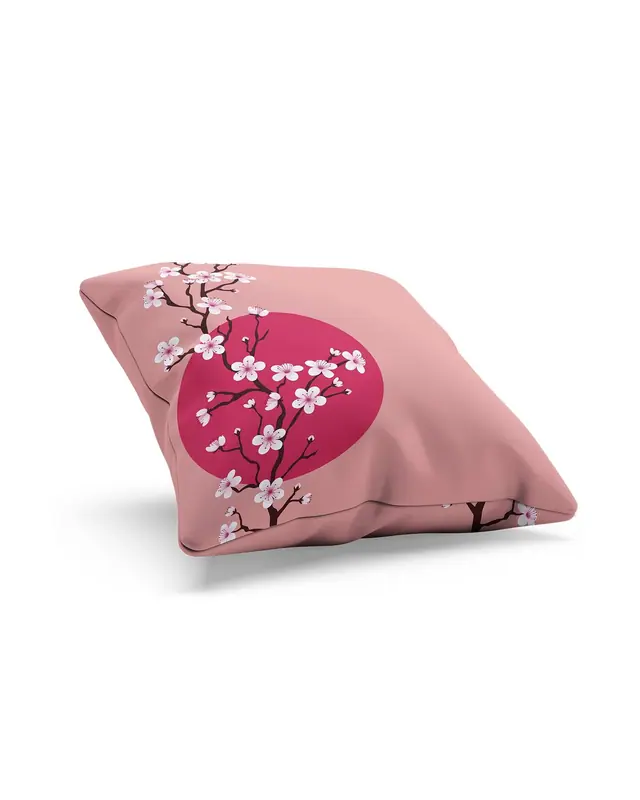 Blossom Japan - 1 Pattern Double-Sided Printed Suede Cushion Cover - 2
