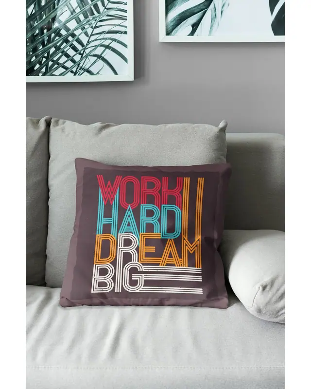 Motivation Type-4 Pattern Double-Sided Printed Suede Cushion Cover - 3