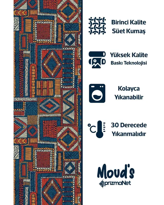 Anatolia 6 Round Easy-Care Suede-Feel Tablecloth - MSY-90 - 2