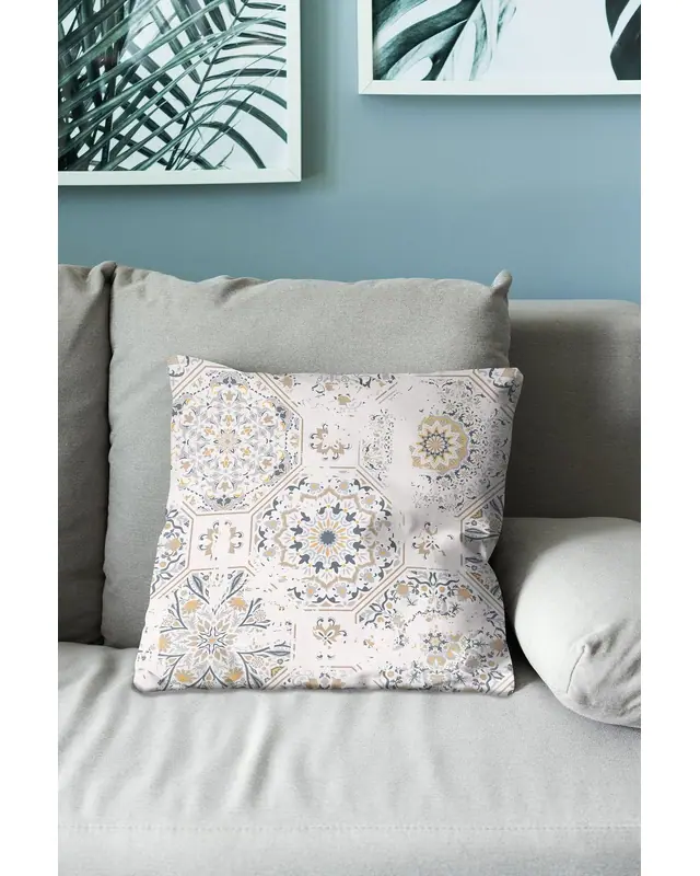 Anatolia 4 Pattern Double-Sided Printed Suede Cushion Cover - 3