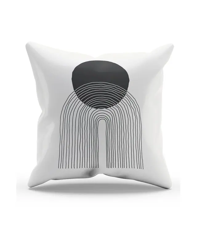 Double-Sided Printed Real Art Pattern Set of 4 Coordinated Suede Cushion Cover - 8