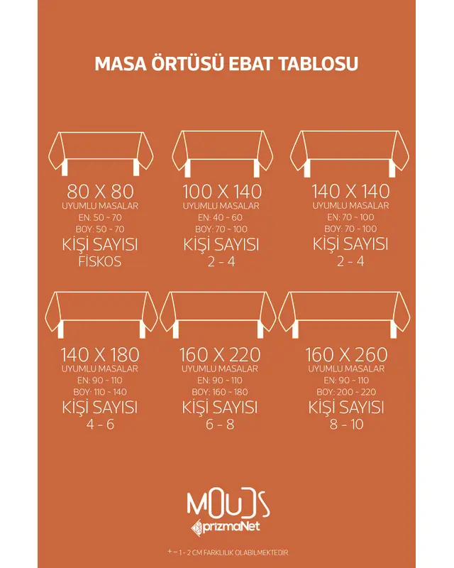 Complex Circle Islamic Rectangular Easy-Care Suede-Feel Tablecloth - MS-221 - 5