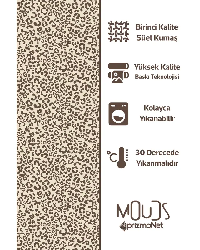 Brown Dots Patterned Suede Living Room Decorative Curtain Pencil Pleat - Set of 2 Panels - PRD-1115 - 6