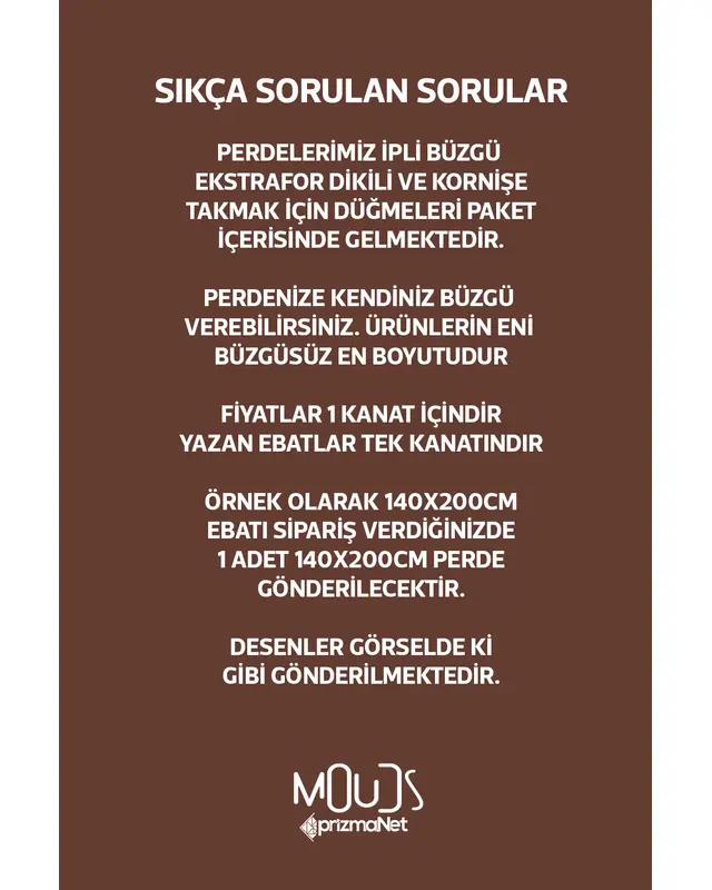 Best Pastel Desenli Süet Oturma Odası Salon Fon Perde Baskılı Ekstrafor Büzgü TEK KANAT PRD-1049 - 4