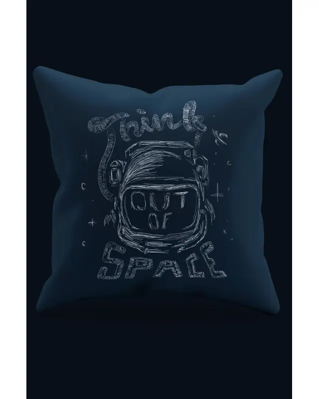 Uzayı Düşünmek Pattern Double-Sided Printed Suede Cushion Cover PL778 - 2
