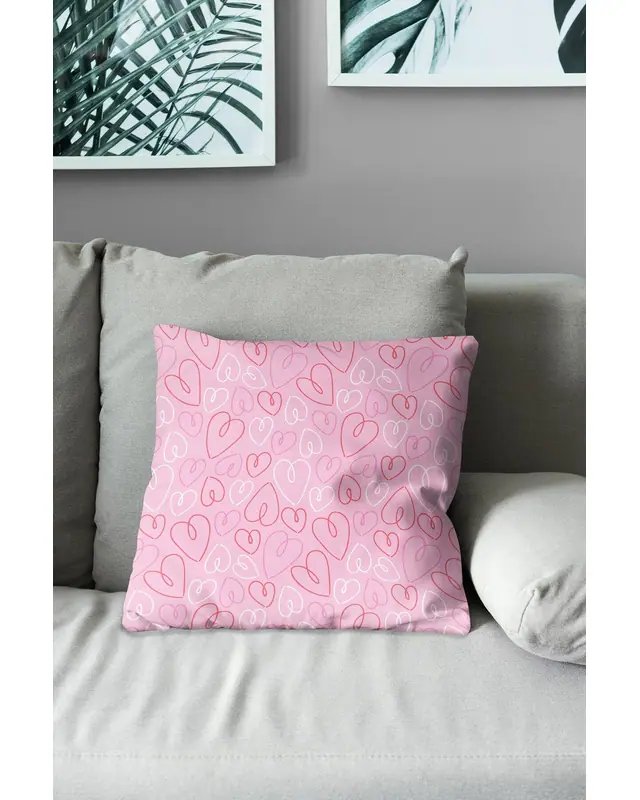 Kalpler-1 Pattern Double-Sided Printed Suede Cushion Cover - 3