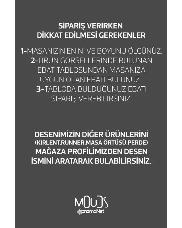 Omegu 1 Desenli Yuvarlak Süet Dertsiz Masa Örtüsü - 5