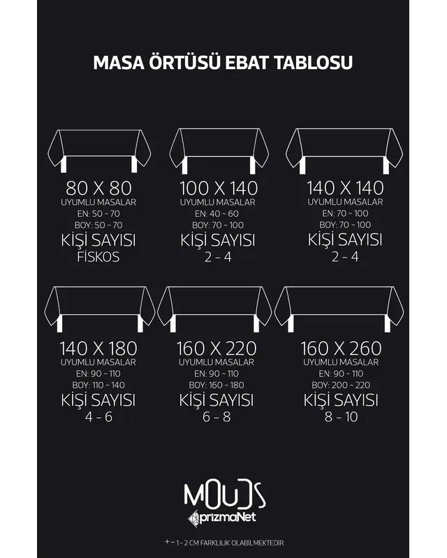 Navy Blue Ramadan Bear Rectangular Easy-Care Suede-Feel Tablecloth - MS-254 - 3