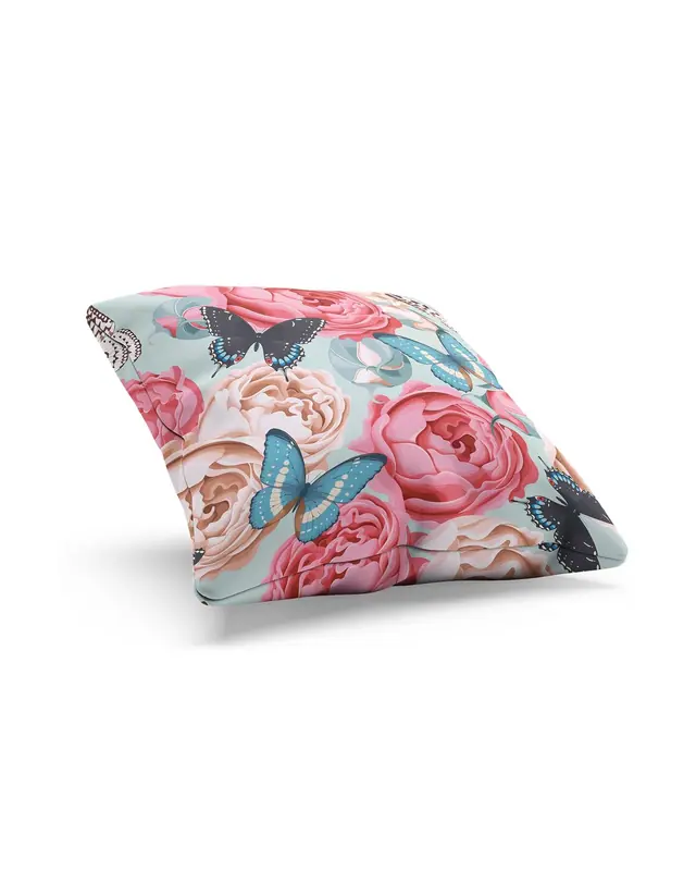 Classic Pattern - 3 Pattern Double-Sided Printed Suede Cushion Cover - 2