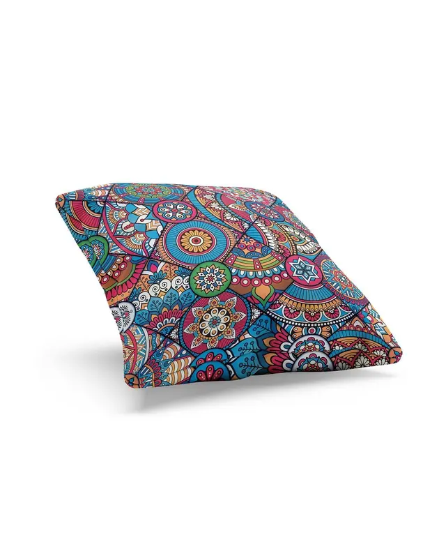 Anatolia 10 Pattern Double-Sided Printed Suede Cushion Cover - 2