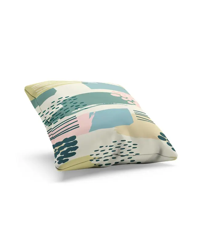 Green Garden-3 Pattern Double-Sided Printed Suede Cushion Cover - 2