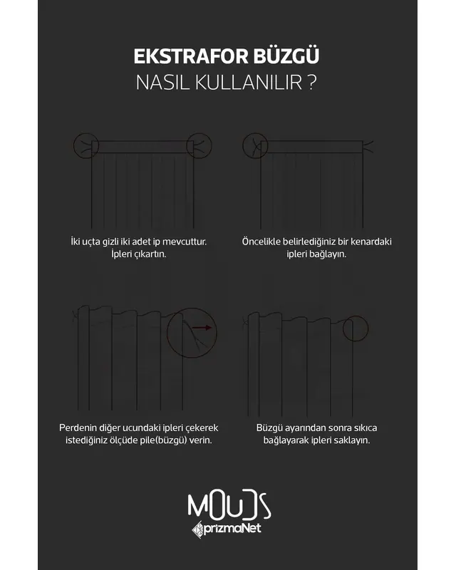 Rock'n Roll Desenli Fon Perde Genç Odası Oturma Odası Süet Dijital Baskılı Ekstrafor Büzgü TEK KANAT - 4