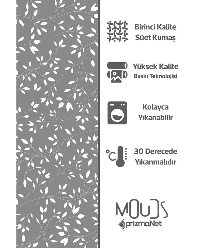 Suede Textured Fabric Grey Wood Straws Patterned Kitchen Apron, Chef Apron, Waiter Apron, Restaurant Apron - MTF-11 - 3