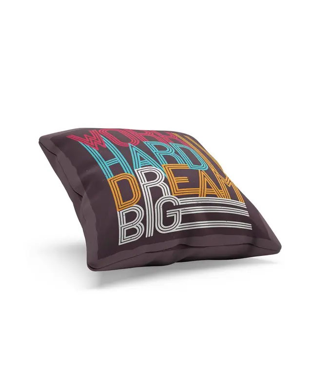 Motivation Type-4 Pattern Double-Sided Printed Suede Cushion Cover - 2