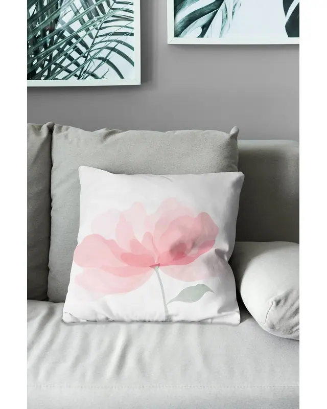 Double-Sided Printed Rabesa Pattern Set of 3 Coordinated Suede Cushion Cover - 7