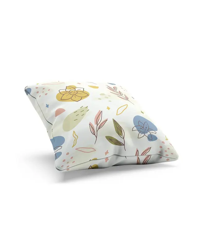 2'li Autumn Series-2 Pattern Double-Sided Printed Suede Cushion Cover Set - 6