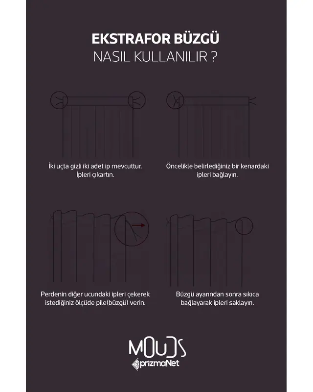 Mix 6 Desenli Süet Oturma Odası Salon Fon Perde Dijital Baskılı Ekstrafor Büzgü TEK KANAT PRD-1009 - 4